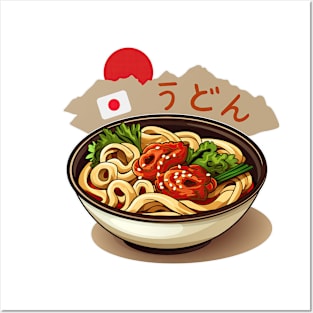 Udon | Japanese cuisine | Traditional Food Posters and Art